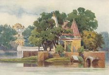 A Temple in the Tank at Thanesar c1880 (1905). Creator: Alexander Henry Hallam Murray