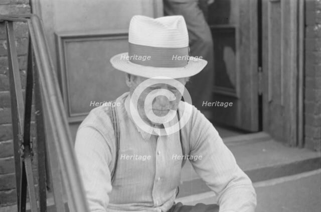 A tenant, 61st Street between 1st and 3rd Avenues, New York, 1938. Creator: Walker Evans.