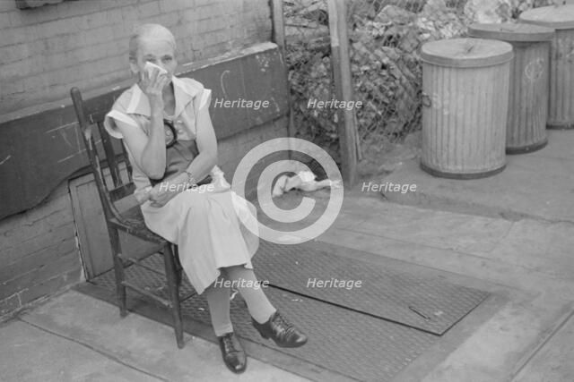 A tenant, 61st Street between 1st and 3rd Avenues, New York, 1938. Creator: Walker Evans.