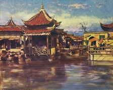 A Tea House, Shanghai 1903. Artist: Mortimer L Menpes