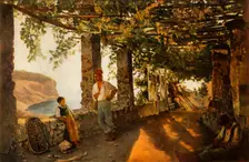 A Terrace by the Sea-shore 1828, (1965). Creator: Sil'vestr Shchedrin