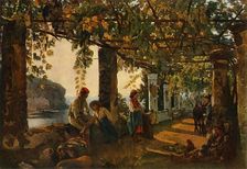 A Terrace by the Sea-shore - a variation 1828, (1965). Creator: Sil'vestr Shchedrin