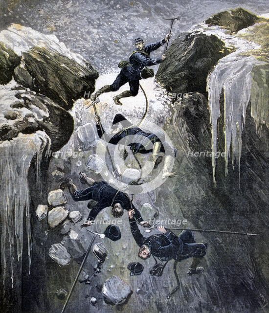 A Terrible Accident in the Alps, 1892. Artist: Henri Meyer