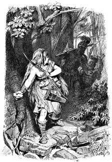 A Teuton maiden pursued by Romans c1880-1882. Artist: Karl Theodor von Piloty