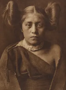A Tewa Girl, 1921. Creator: Edward Sheriff Curtis