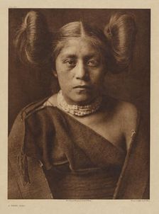 A Tewa Girl, 1921. Creator: Edward Sheriff Curtis