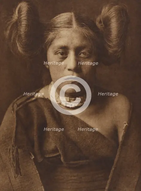 A Tewa Girl, 1921. Creator: Edward Sheriff Curtis.