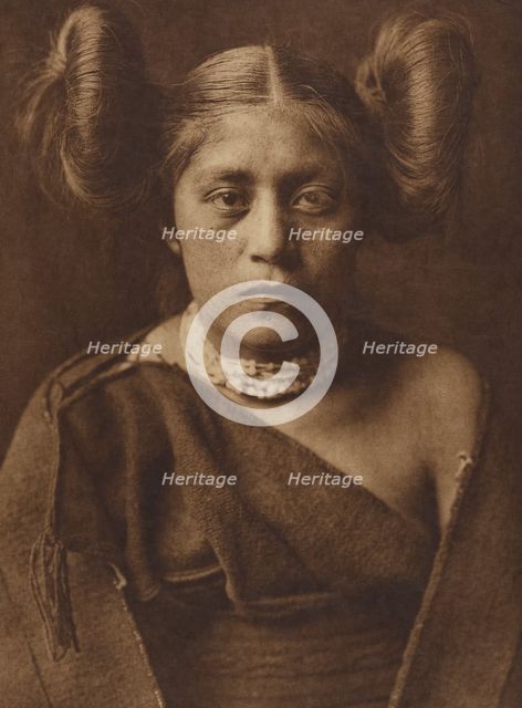 A Tewa Girl, 1921. Creator: Edward Sheriff Curtis.