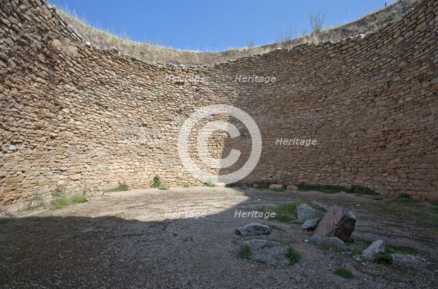 A tholos tomb of Aegisthus, Mycenae, Greece.  Artist: Samuel Magal