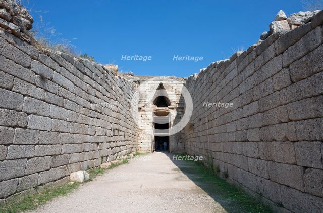 A tholos tomb of Clytemnestra, Mycenae, Greece Creator: Samuel Magal.