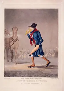 A thoroughbred November and London particular 1827. Artist: George Hunt