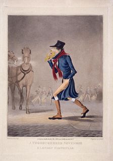 A thoroughbred November and London particular 1827. Artist: George Hunt