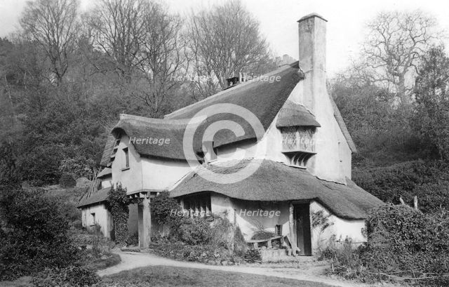 A thatched cottage at Selworthy Green, Selworthy, Somerset, c1900. Artist: Farnham Maxwell Lyte