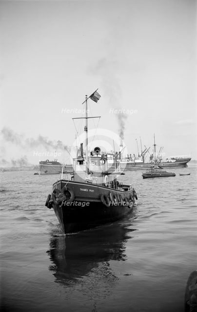 A Thames pilot launch, c1945-c1965. Artist: SW Rawlings