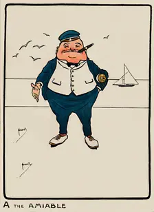 A the Amiable 1903. Artist: John Hassall