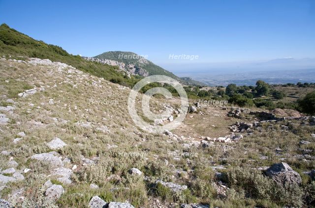 A theatre in Kassope, Greece. Creator: Samuel Magal.