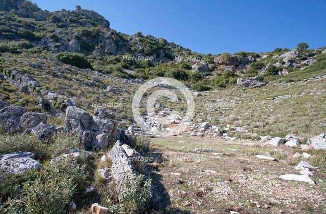 A theatre in Kassope, Greece. Creator: Samuel Magal.