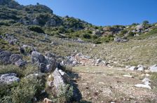 A theatre in Kassope, Greece. Creator: Samuel Magal