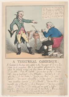 A Theatrical Candidate, 1797., 1797. Creator: Thomas Rowlandson