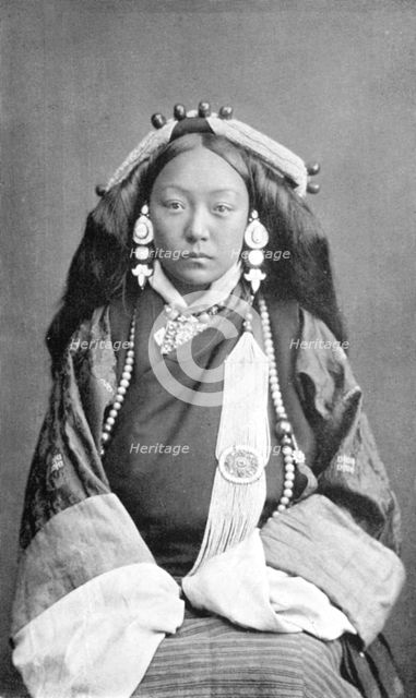 A Tibetan woman, c1910. Artist: Unknown