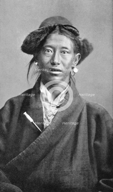 A Tibetan woman, c1910. Artist: Unknown