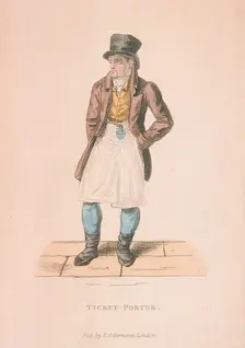 A Ticket-porter, c1830. Artist: Anon