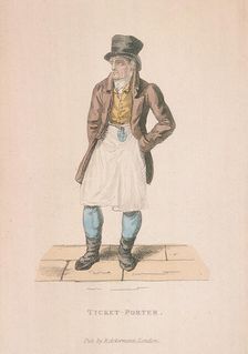 A Ticket-porter, c1830. Artist: Anon