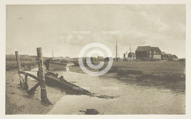 A Tidal River, East Coast, 1880/90, printed April 1890. Creator: J. B. B. Wellington.