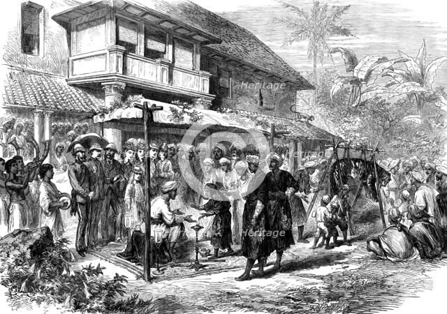 A tiger wedding in Coorg, India, 1873. Creator: Unknown.