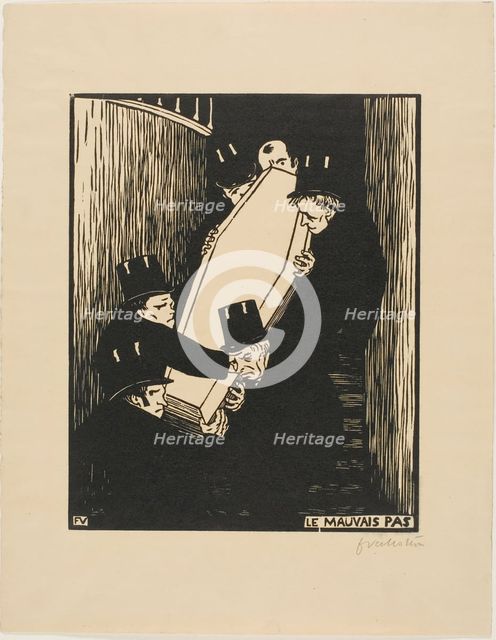 A Tight Corner, 1893. Creator: Félix Vallotton.
