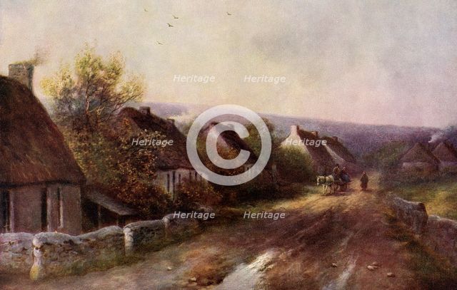 'A Tipperary Village', Ireland, 1924-1926.Artist: JW Gozzard