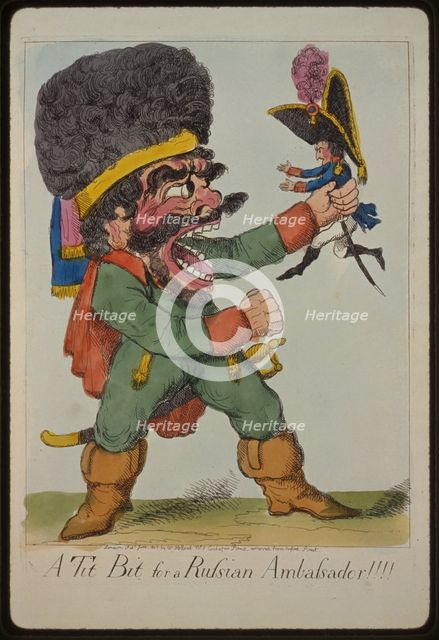 A tit bit for a Russian ambassador!!!, 1803. Artist: Anonymous  