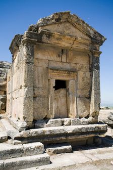 A tomb in Pamukkale (Hierapolis), Turkey. Creator: Samuel Magal