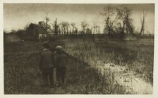A Toad in the Path: Early Spring in Norfolk, c. 1883/87, printed 1888. Creator: Peter Henry Emerson