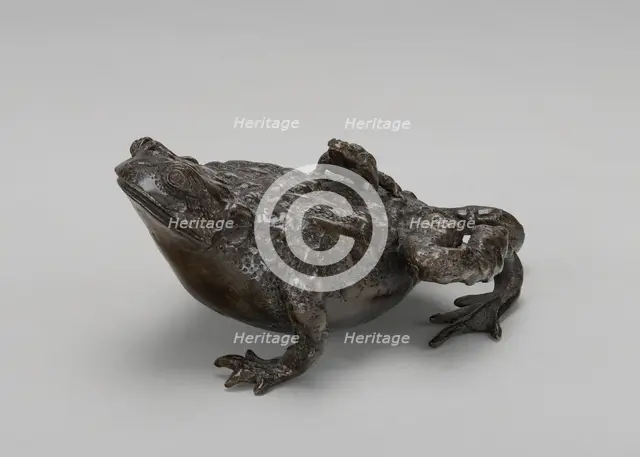 A toad with its baby, early 16th century. Creator: Unknown.