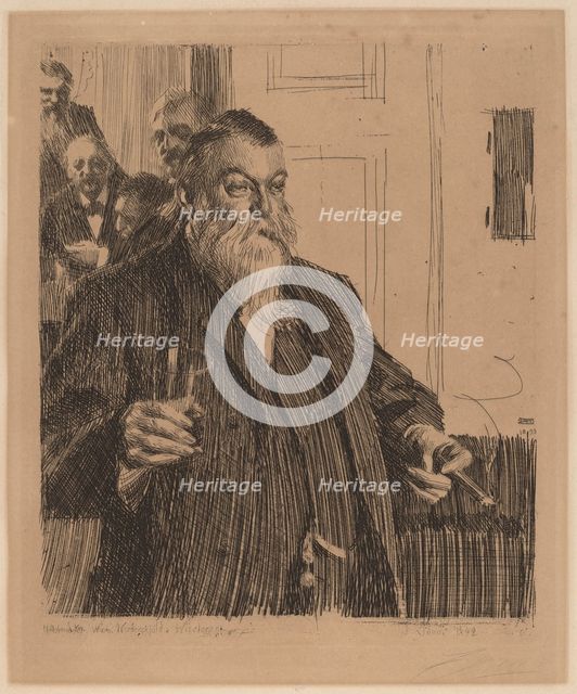 A Toast II, 1893. Creator: Anders Leonard Zorn.