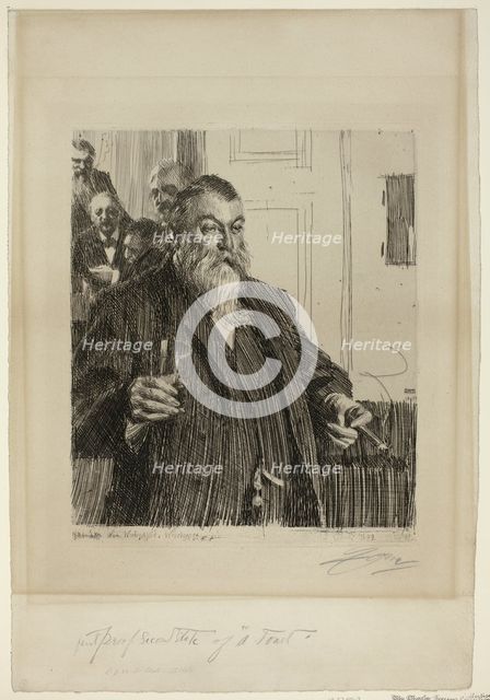 A Toast II, 1893. Creator: Anders Leonard Zorn.