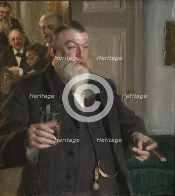 A Toast in the Idun Society, 1892. Creator: Anders Leonard Zorn.