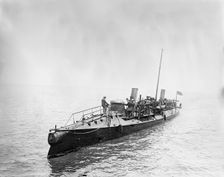 A torpedo boat of the U.S. Navy, between 1897 and 1901. Creator: Unknown