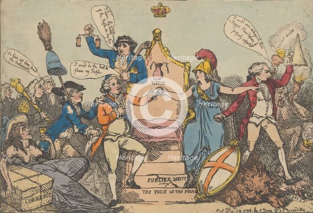 A Touch on the Times, December 29, 1788., December 29, 1788. Creator: Thomas Rowlandson.