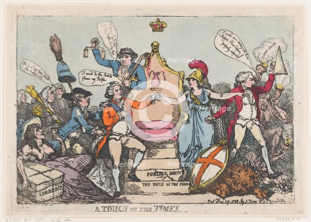 A Touch on the Times, December 29, 1788., December 29, 1788. Creator: Thomas Rowlandson.