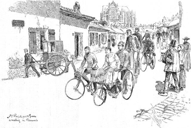 ''A Tour of the Pickwick Cycling Club in France', 1888. Creator: C Angerer & Goschl.