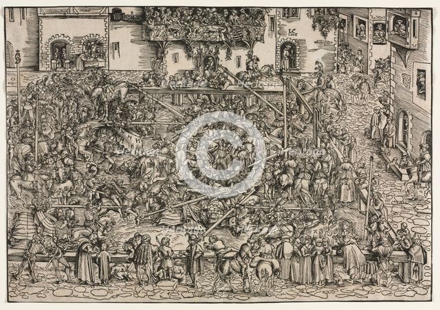 A Tournament, 1506. Creator: Lucas Cranach (German, 1472-1553).