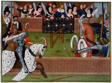 A tournament, c1350s, (1470)