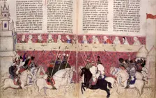 A tournament, c1352. Creator: Unknown