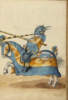 A Tournament Contest; Tournament Book, about 1560-1570. Creator: Unknown