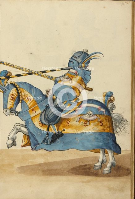 A Tournament Contest; Tournament Book, about 1560-1570. Creator: Unknown.