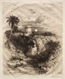 A Tower of Cortes, 1883. Creator: Thomas Moran (American, 1837-1926)