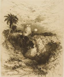 A Tower of Cortez - Mexico, 1883. Creator: Thomas Moran