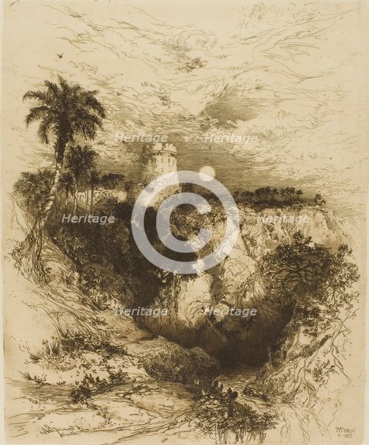 A Tower of Cortez - Mexico, 1883. Creator: Thomas Moran.